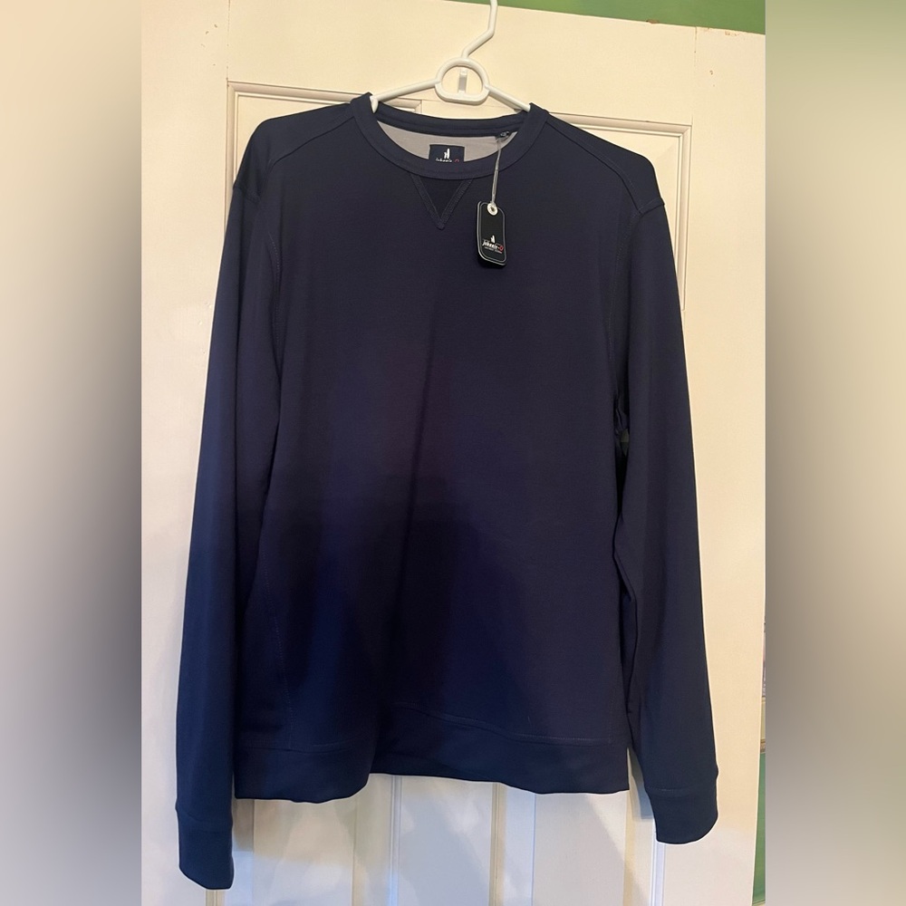 johnnie-O Reilly Drirelease Performance Navy Crewneck Sweatshirt